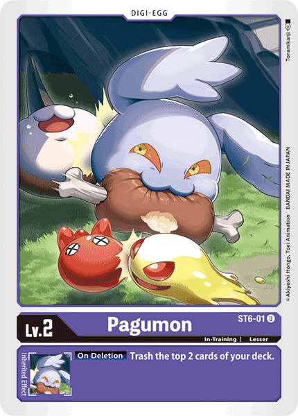 Digimon TCG Card 'ST6-001' 'Pagumon'