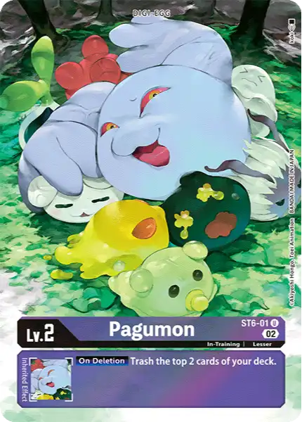 Digimon TCG Card ST6-01_P1 Pagumon