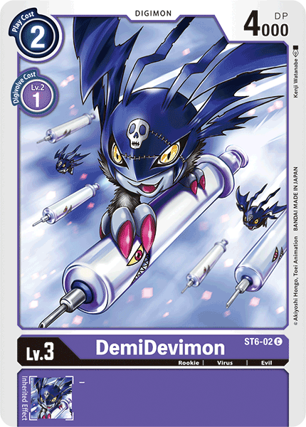 Digimon TCG Card 'ST6-002' 'DemiDevimon'