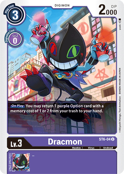 Digimon TCG Card ST6-04 Dracmon