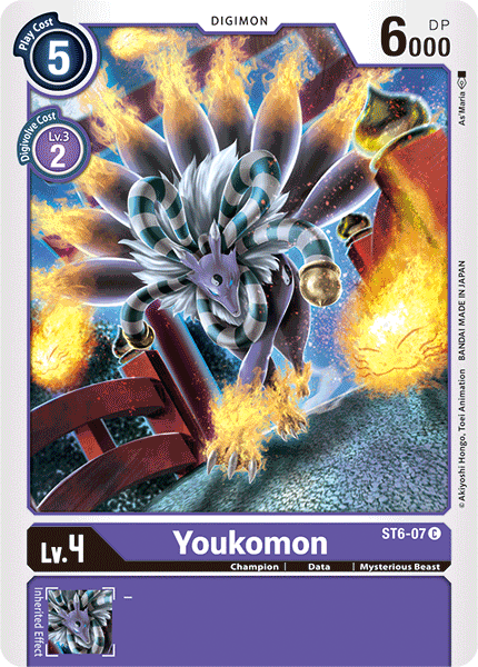 Digimon TCG Card 'ST6-007' 'Youkomon'