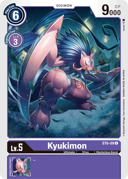 Digimon TCG Card ST6-09 Kyukimon