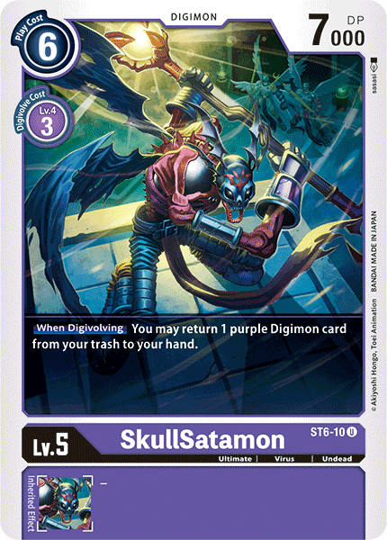 Digimon TCG Card 'ST6-010' 'SkullSatamon'