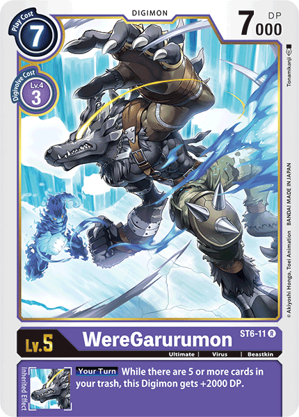Digimon TCG Card 'ST6-011' 'WereGarurumon'