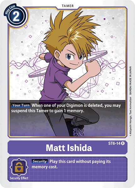 Digimon TCG Card 'ST6-014' 'Matt Ishida'