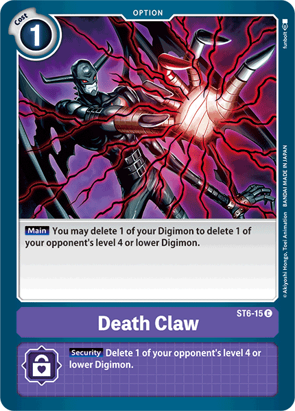 Digimon TCG Card 'ST6-015' 'Death Claw'