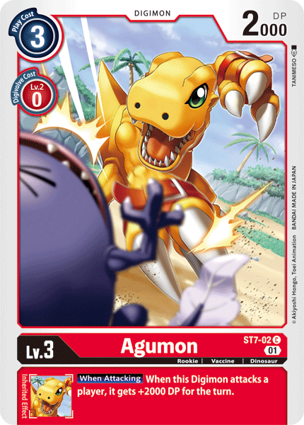 Digimon TCG Card 'ST7-002' 'Agumon'