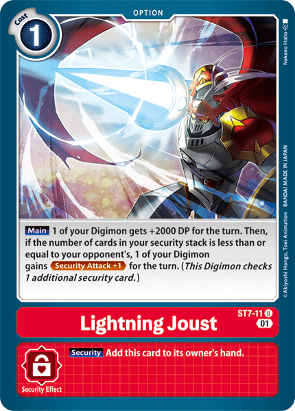 Digimon TCG Card 'ST7-011' 'Lightning Joust'