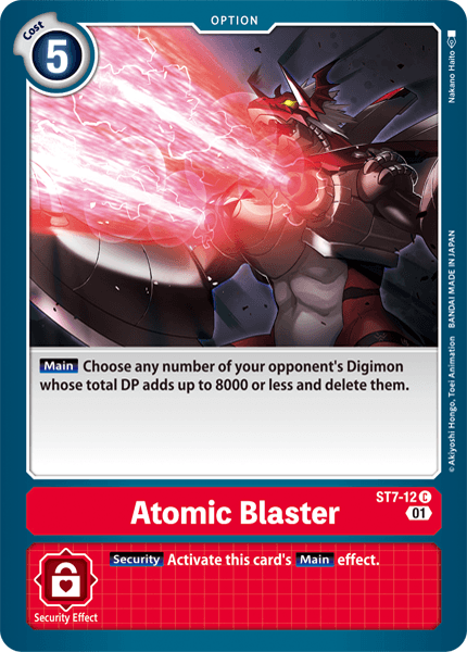 Digimon TCG Card 'ST7-012' 'Atomic Blaster'