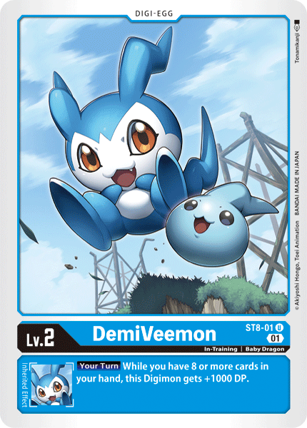 Digimon TCG Card 'ST8-001' 'DemiVeemon'