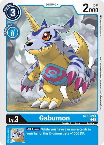 Digimon TCG Card 'ST8-002' 'Gabumon'
