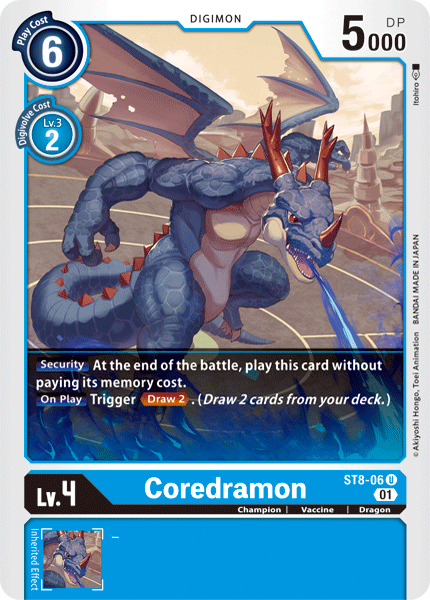 Digimon TCG Card 'ST8-006' 'Coredramon'