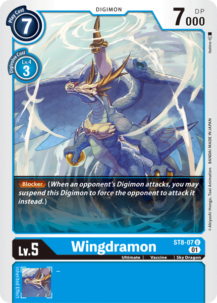 Digimon TCG Card ST8-07 Wingdramon