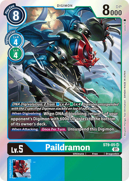 Digimon TCG Card ST9-05 Paildramon