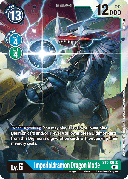 Deck Imperialdramon with preview of card ST9-006