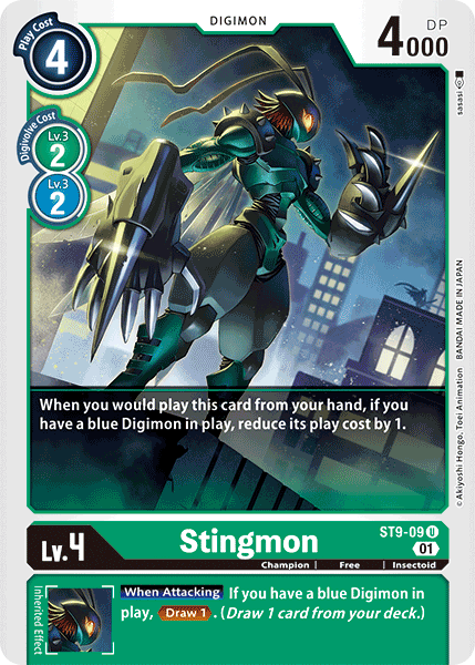 Digimon TCG Card 'ST9-009' 'Stingmon'